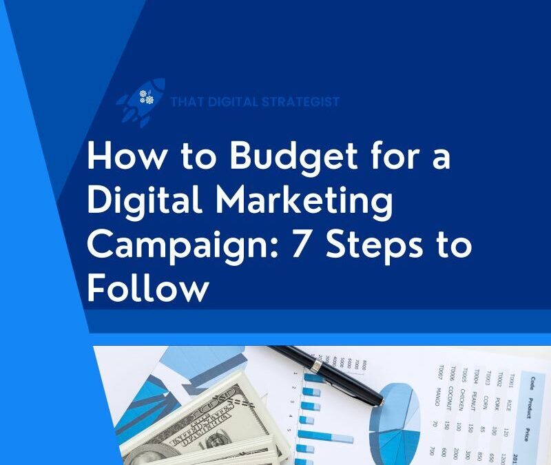 How to Budget for a Digital Marketing Campaign: 7 Steps to Follow